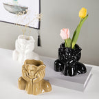Sculptural Ceramic Vase — glazed ceramic vases decor, view 1