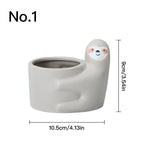 Animal Face Pots — ceramic vase, view 4