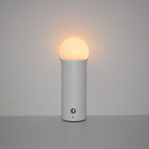 Brushed Metal Table Lamp, lighting decor, view 1