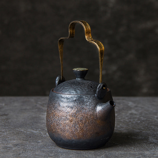 Bronze-Glaze Teapot — kitchen decor, view 1
