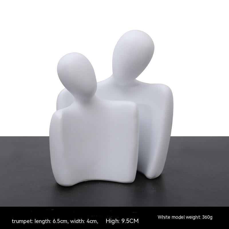 Abstract Home Sculpture — glazed ceramic sculpture decor, view 8