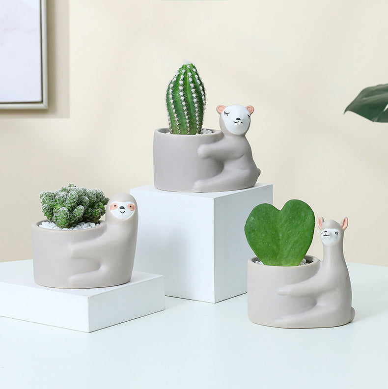 Animal Face Pots — ceramic vase, view 8
