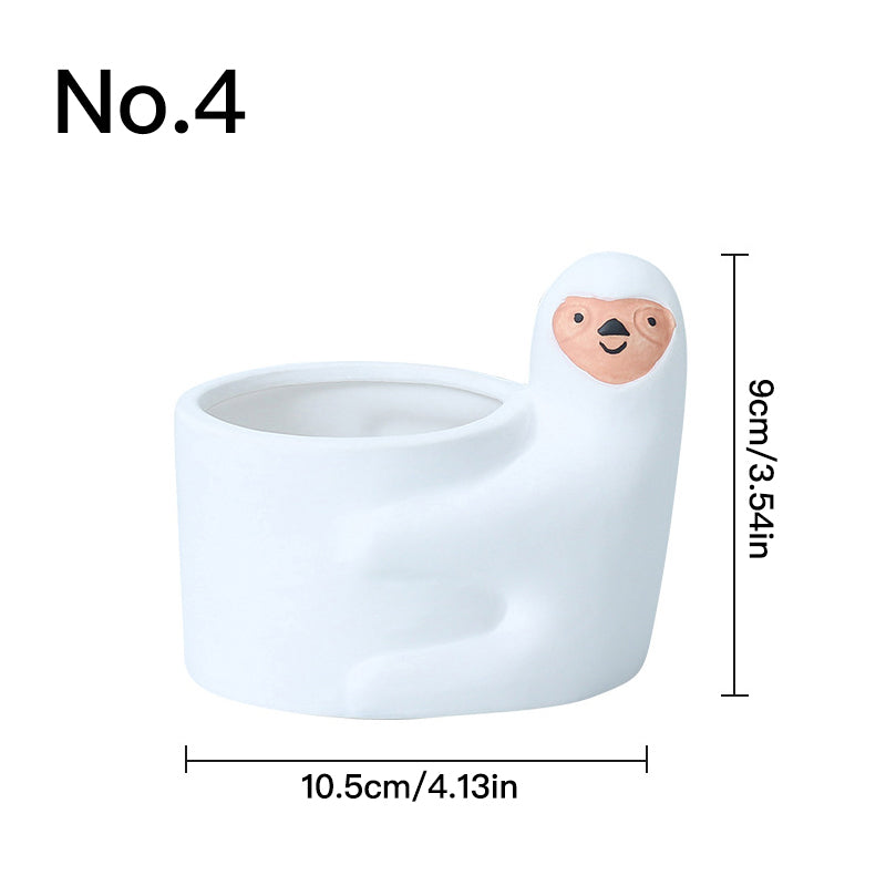 Animal Face Pots