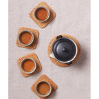 Rattan Trivet Set — kitchen decor, view 3