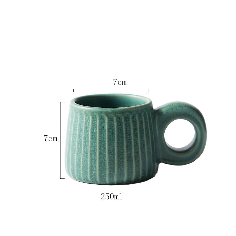 Ribbed Stoneware Cup — kitchen decor, view 3