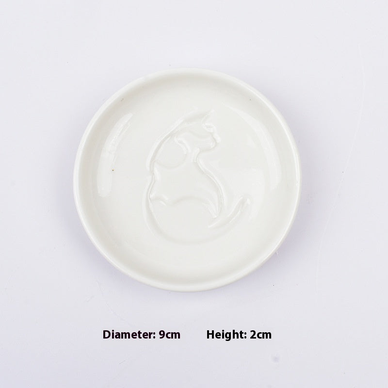 Cat Relief Dishes — decorative tray, view 3