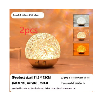 Water Ripple Projector Lamp — moulded plastic lighting decor, view 7