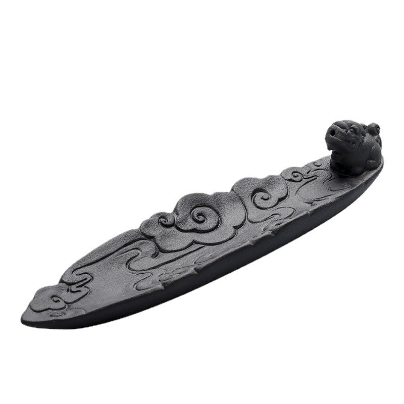 Ceramic Leaf Incense Holder — incense decor, view 3
