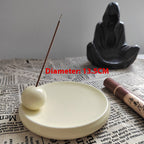 Minimal Ceramic Incense Plate — incense decor, view 5